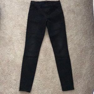 J Brand Super Skinny Mid Rise Denim Size 28 Black